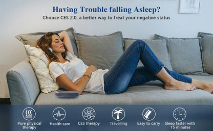 CES Sleep Aid Device | Handheld Microcurrent Sleep Therapy for Insomnia, Anxiety, Stress & Relaxation