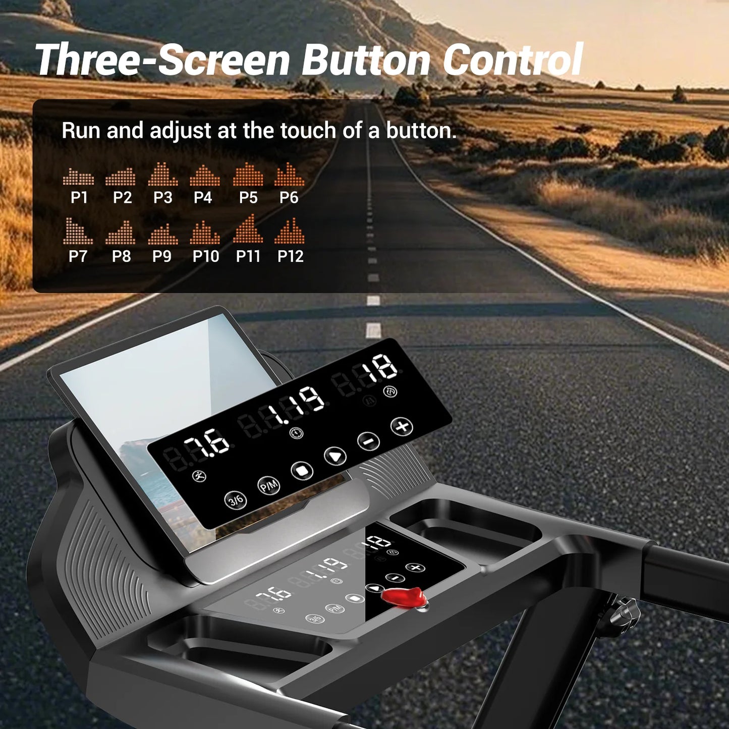 Foldable Smart Treadmill | 3.0HP Brushless Motor, Quiet <45dB, Bluetooth Audio, 7-Layer Shock Absorption & LED Display | Compact Home Running Machine