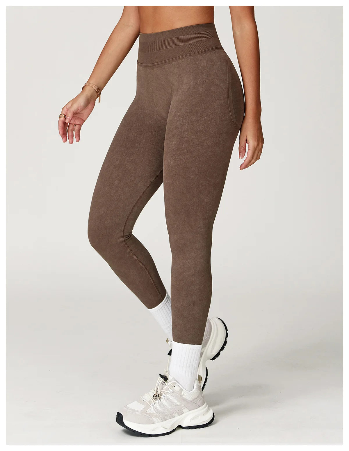 Seamless Yoga Leggings for Women | High Waisted Ribbed Workout Leggings with Stretch Compression Fit