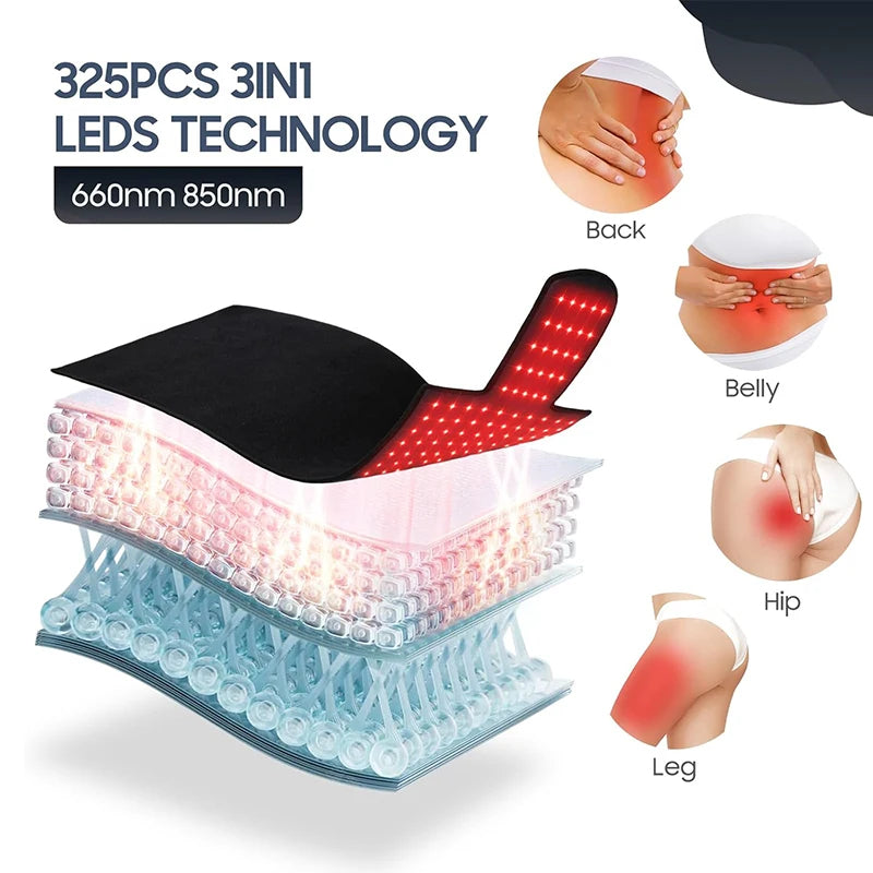Red Light Therapy Mat | 660nm 850nm Infrared Light Therapy Pad for Pain Relief, Muscle Recovery & Skin Care