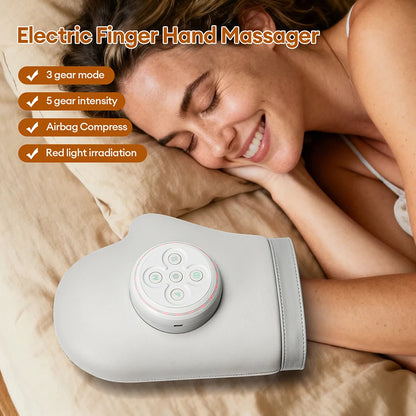 Hand Massager with Heat | Electric Air Compression Hand Massager for Fingers, Palms, Wrists & Arthritis Relief