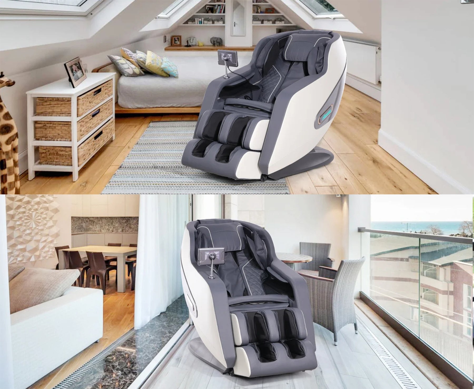 4D Full Body Massage Chair with 57-Inch SL Track | AI Voice Control, 12 Programs, Body Scan, Graphene Heat & Zero Gravity
