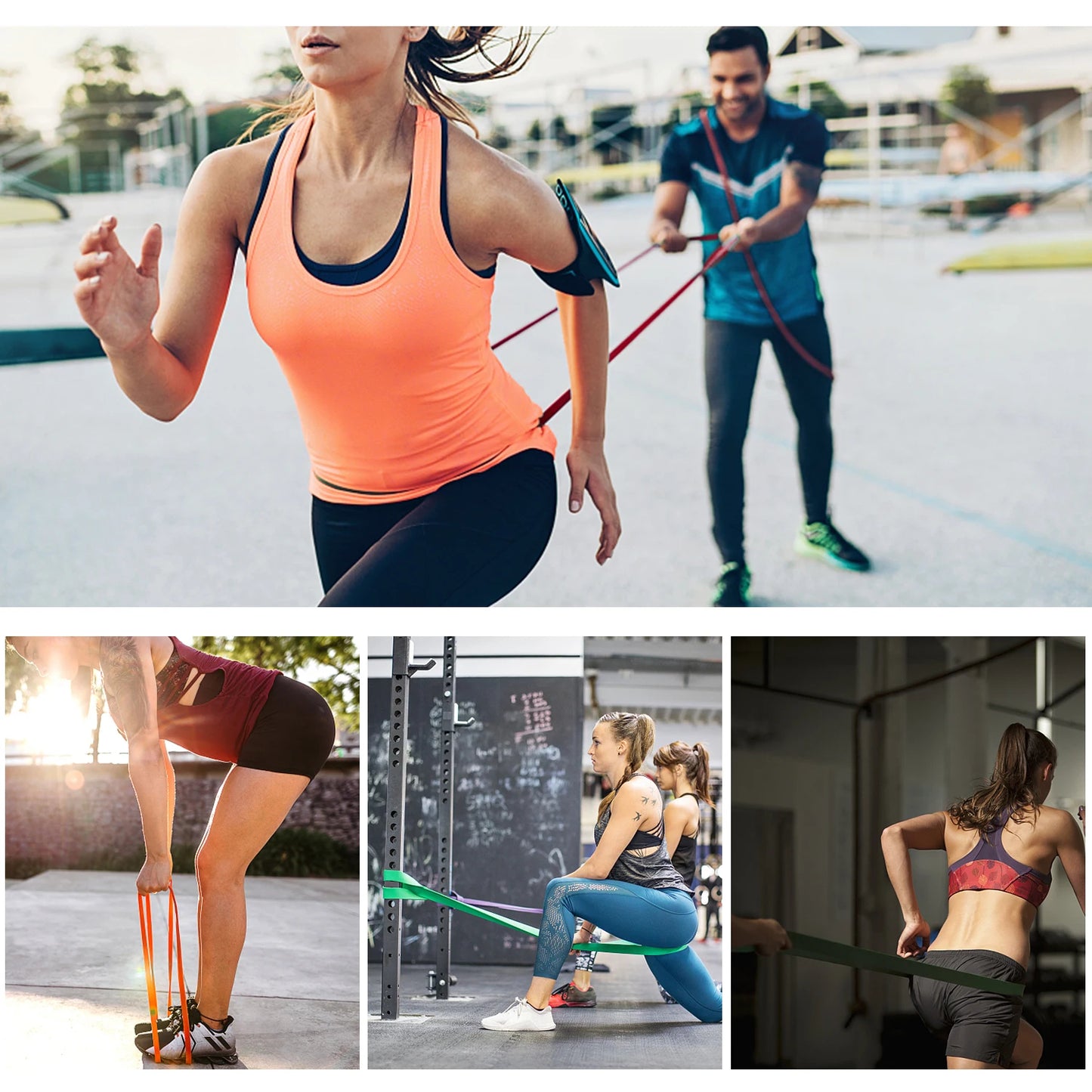 Pull Up Resistance Bands Set | 5-Level Resistance Band Kit with Handles, Door Anchor & Carry Bag