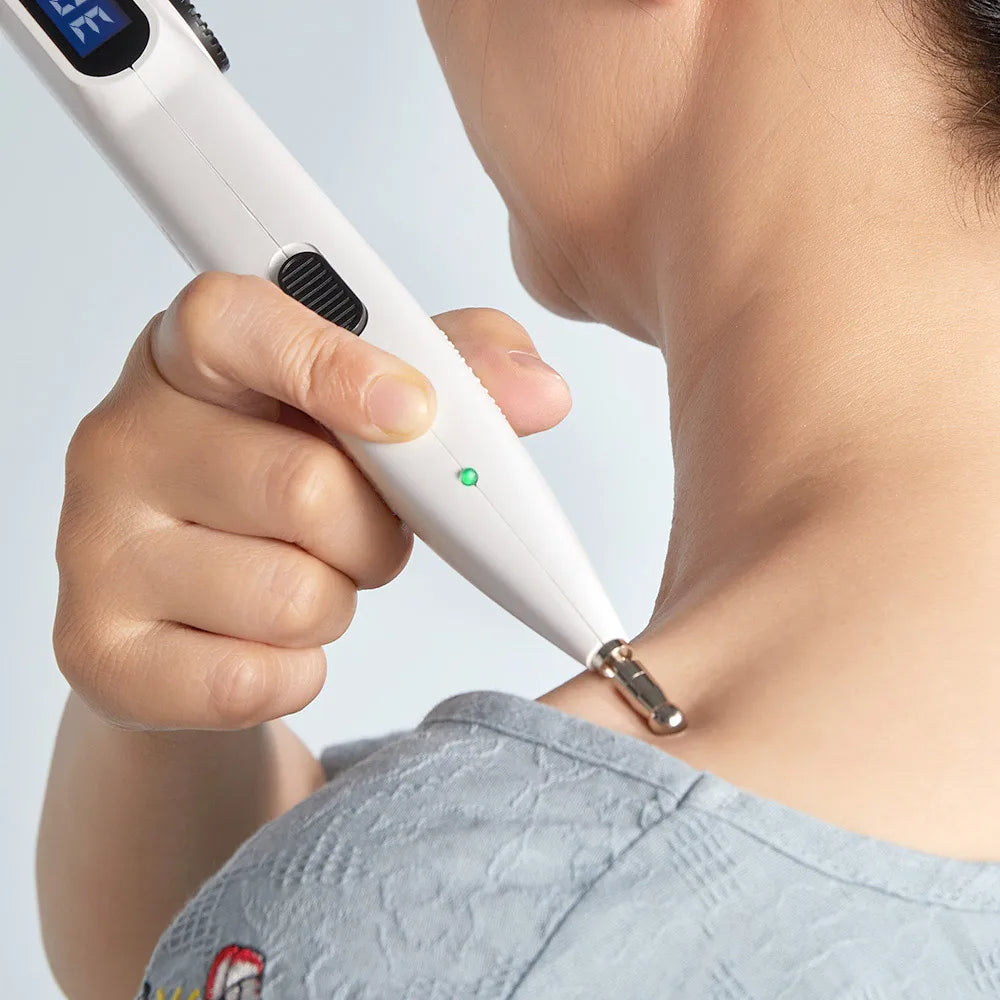 Electronic Acupuncture Pen with Auto Acupoint Detection | Needle-Free Pulse Stimulation, 9 Intensity Levels, 2 Probes & USB Rechargeable