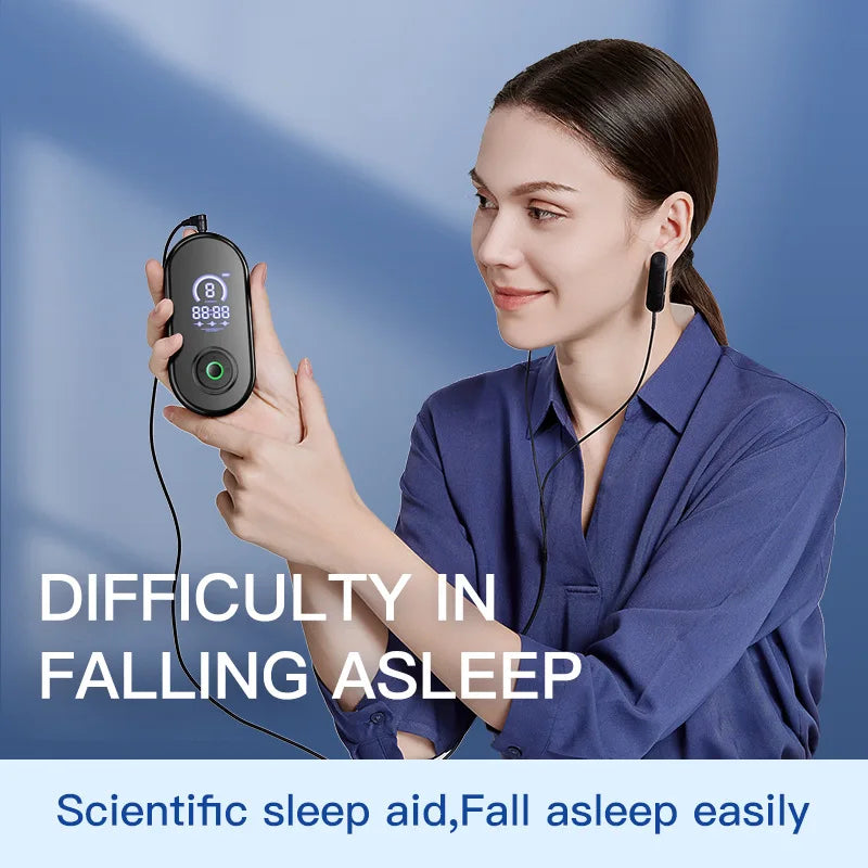 CES Sleep Aid Device | Microcurrent Ear Clip Sleep Therapy for Insomnia, Anxiety, Stress & Relaxation