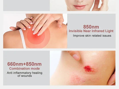 Red Light Therapy Panel | 660nm 850nm Near Infrared Light Therapy Lamp for Face, Body, Skin Care & Wellness