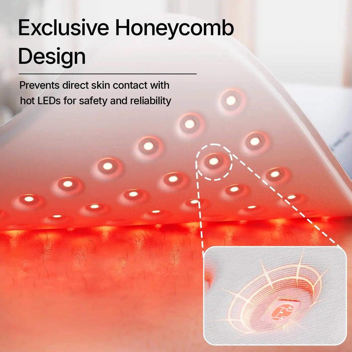 Red Light Therapy Belt | 660nm 850nm Infrared Light Therapy Wrap for Pain Relief, Muscle Recovery & Joint Support