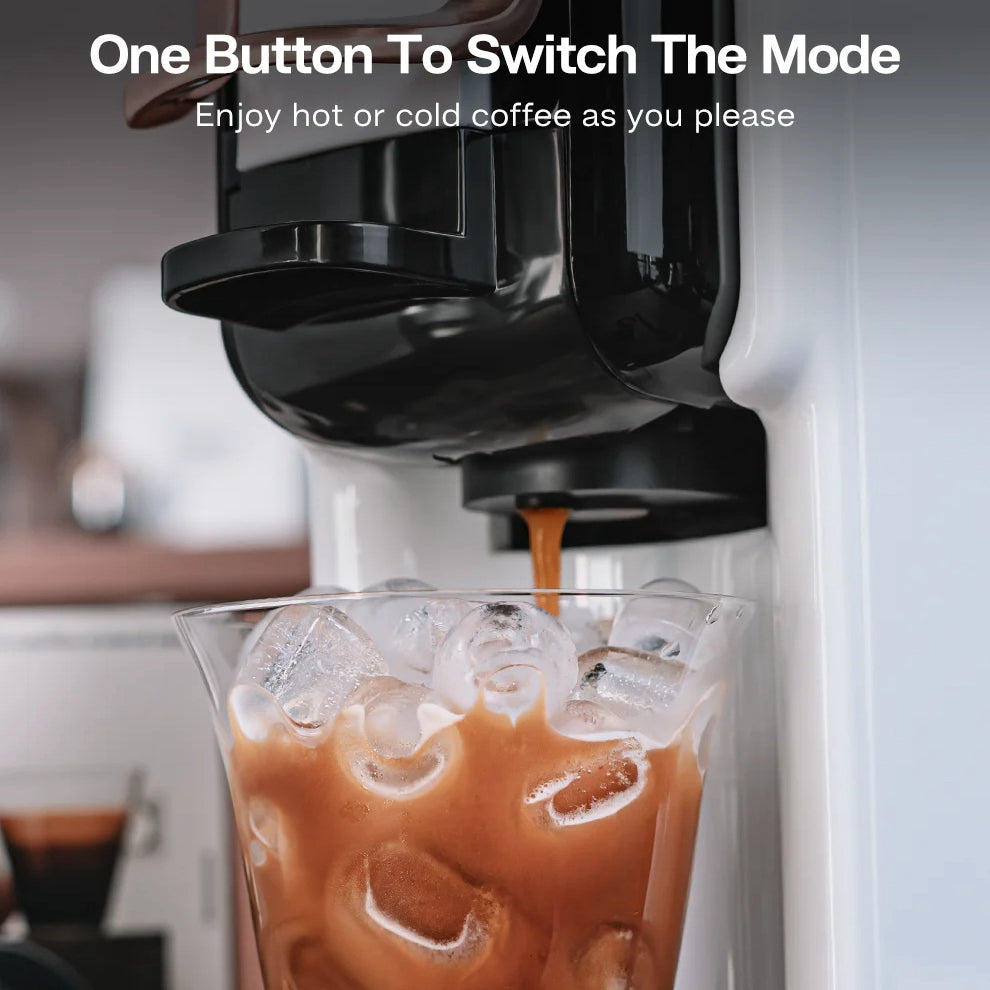 5-in-1 Capsule Coffee Machine | Compatible with Nespresso Original, K-Cup, Dolce Gusto and ESE Pods, Ground Coffee, 20-Bar Hot/Cold