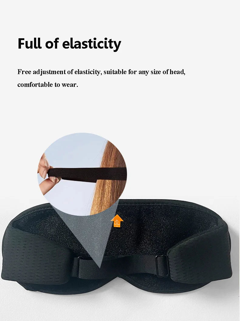 Sleep Headphones Eye Mask | Bluetooth 3D Blackout Sleeping Mask with Wireless Audio, Ultra-Thin Speakers & Adjustable Fit