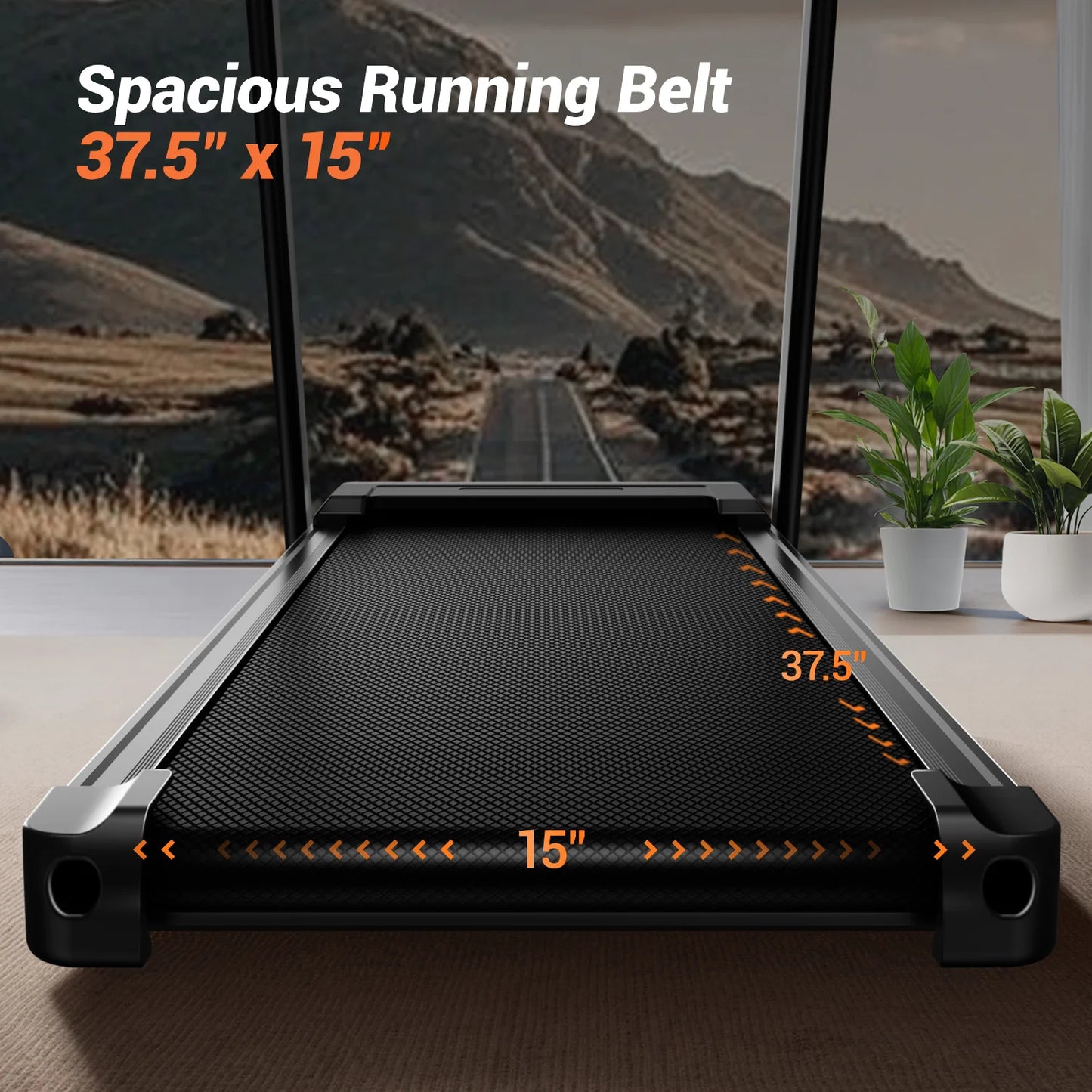 Foldable Smart Treadmill | 3.0HP Brushless Motor, Quiet <45dB, Bluetooth Audio, 7-Layer Shock Absorption & LED Display | Compact Home Running Machine