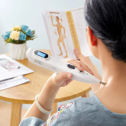 Electronic Acupuncture Pen with Auto Acupoint Detection | Needle-Free Pulse Stimulation, 9 Intensity Levels, 2 Probes & USB Rechargeable