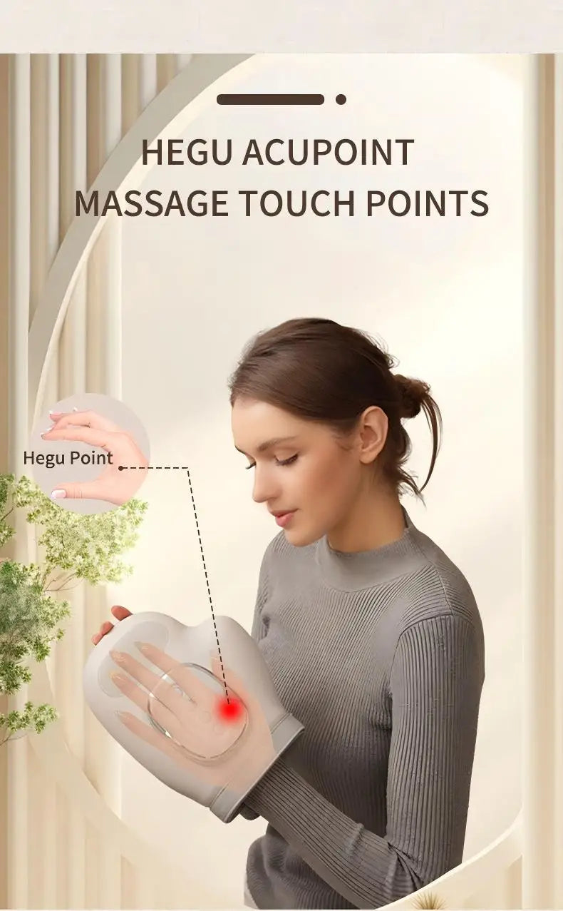 Hand Massager with Heat | Cordless Air Compression Hand Massager for Fingers, Palm, Wrist & Hand Pain Relief