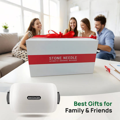Abdominal Heating Pad Massager | Cordless Belly Massager for Cramps, Stomach Tension & Relaxation