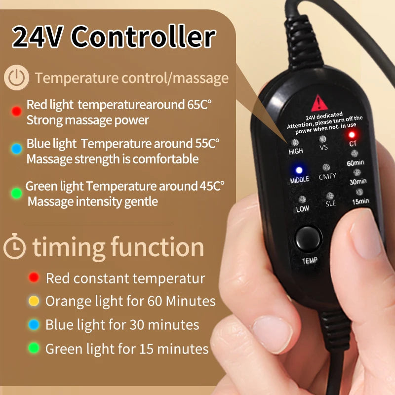 Heating Pad Wrap for Back and Shoulders with 3 Heat Settings
