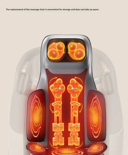 Massage Seat Cushion with Heat | Full Body Vibration Chair Massager for Back, Waist, Thighs, Office & Car