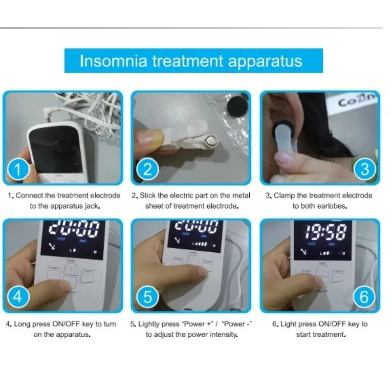 CES Sleep Aid Device | Vagus Nerve Ear Clip Stimulator for Insomnia, Relaxation & Stress Relief