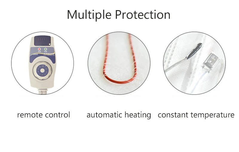 Infrared Heating Pad | Jade Tourmaline Heated Seat Cushion with 8 Heat Levels for Back, Shoulder & Muscle Relief