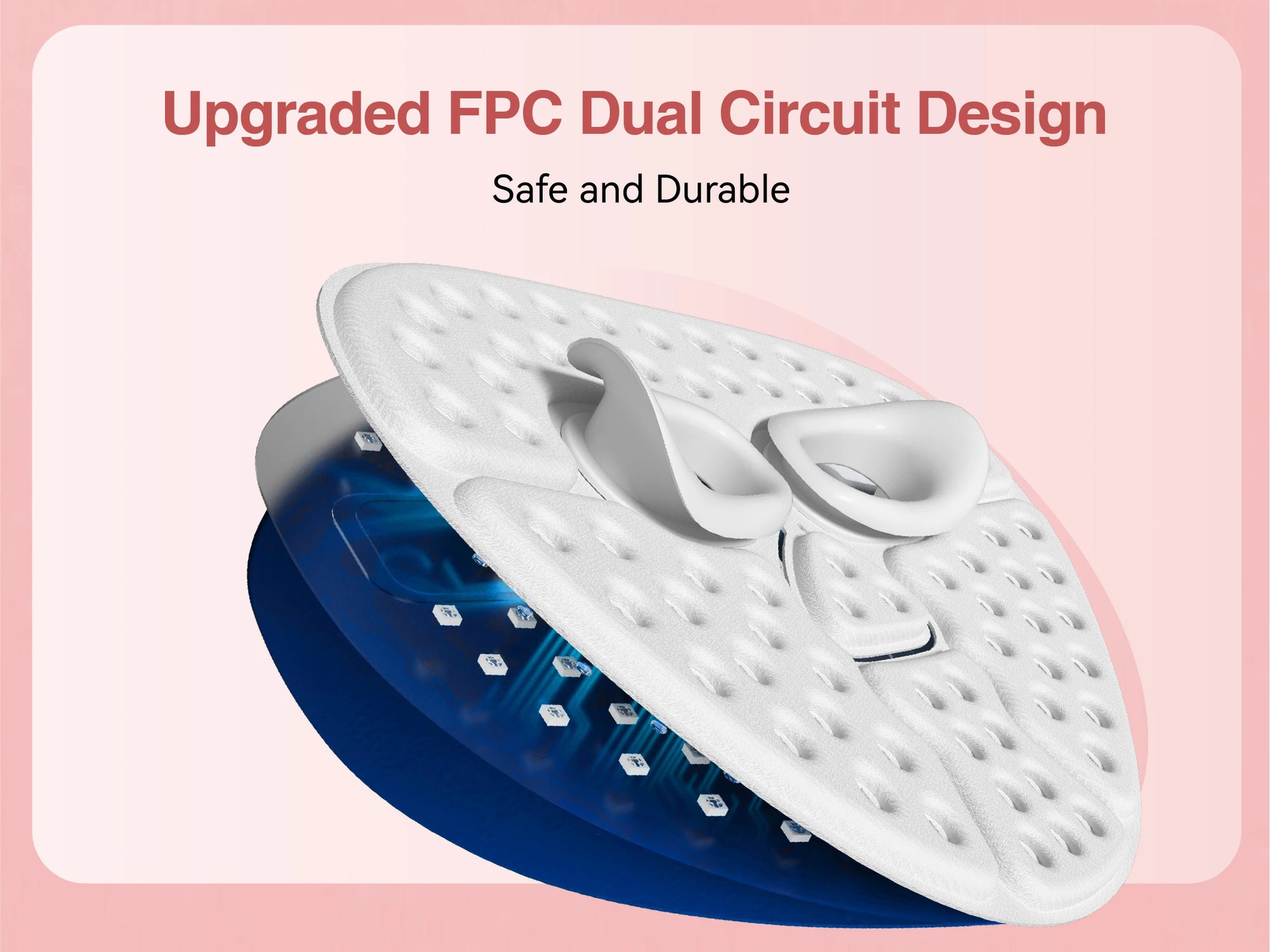 LED Face Mask Light Therapy | Wireless Red Blue Near Infrared Mask for Wrinkles, Acne & Skin Radiance