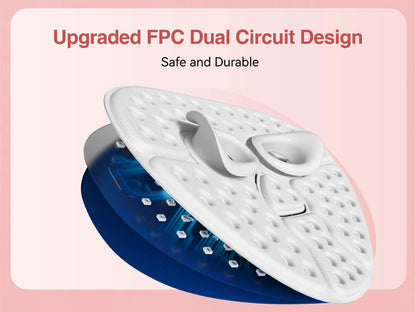 LED Face Mask Light Therapy | Wireless Red Blue Near Infrared Mask for Wrinkles, Acne & Skin Radiance