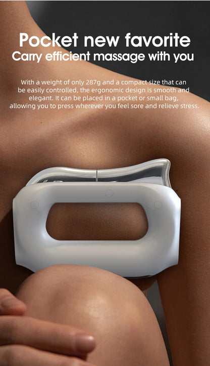 Fascia Scraping Tool Massager with Heat | Electric Muscle Scraper with Microcurrent, Vibration & 5 Heat Levels