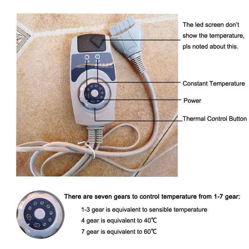 Infrared Heating Mat | Jade Tourmaline Full Body Heating Pad with Adjustable Temperature, Timer & Auto Shut-Off