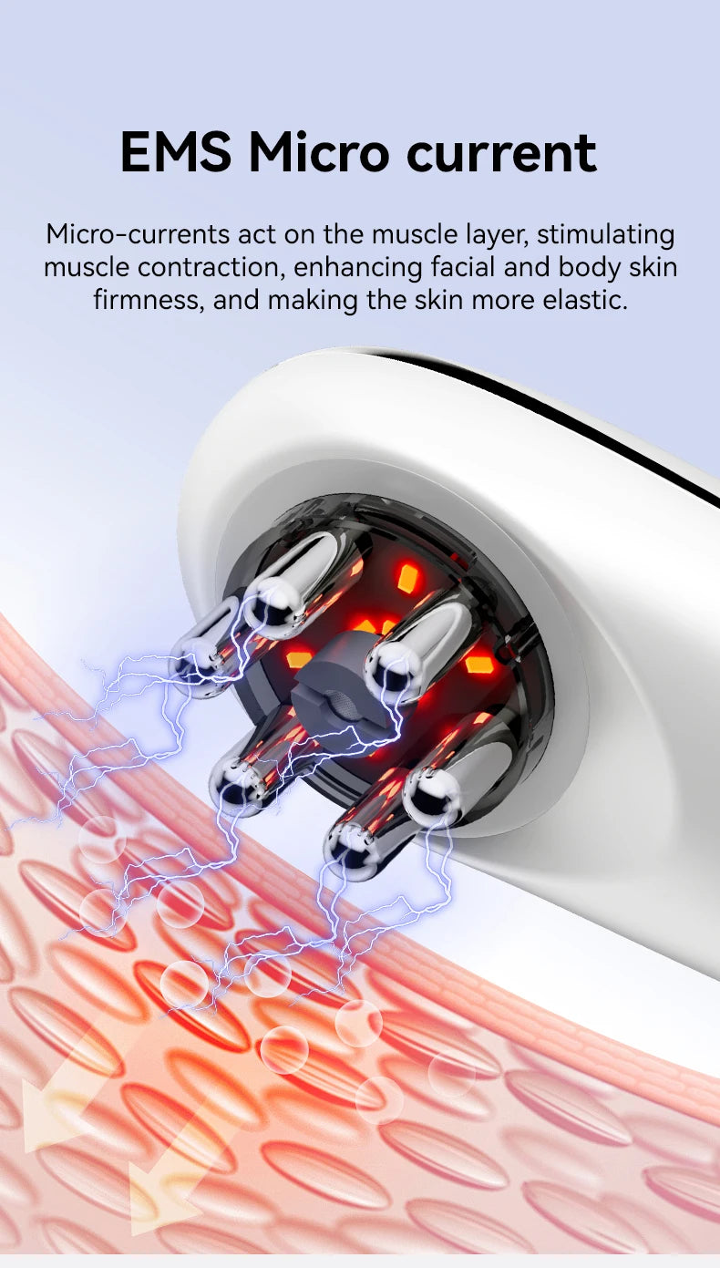 EMS Cupping Massager | Electric Face and Body Sculpting Massager with Suction, Gua Sha & Adjustable Intensity