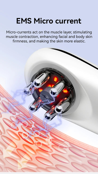 EMS Cupping Massager | Electric Face and Body Sculpting Massager with Suction, Gua Sha & Adjustable Intensity