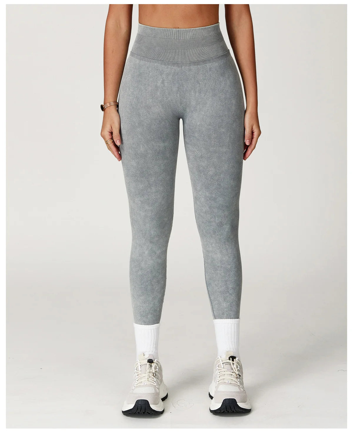 Seamless Yoga Leggings for Women | High Waisted Ribbed Workout Leggings with Stretch Compression Fit