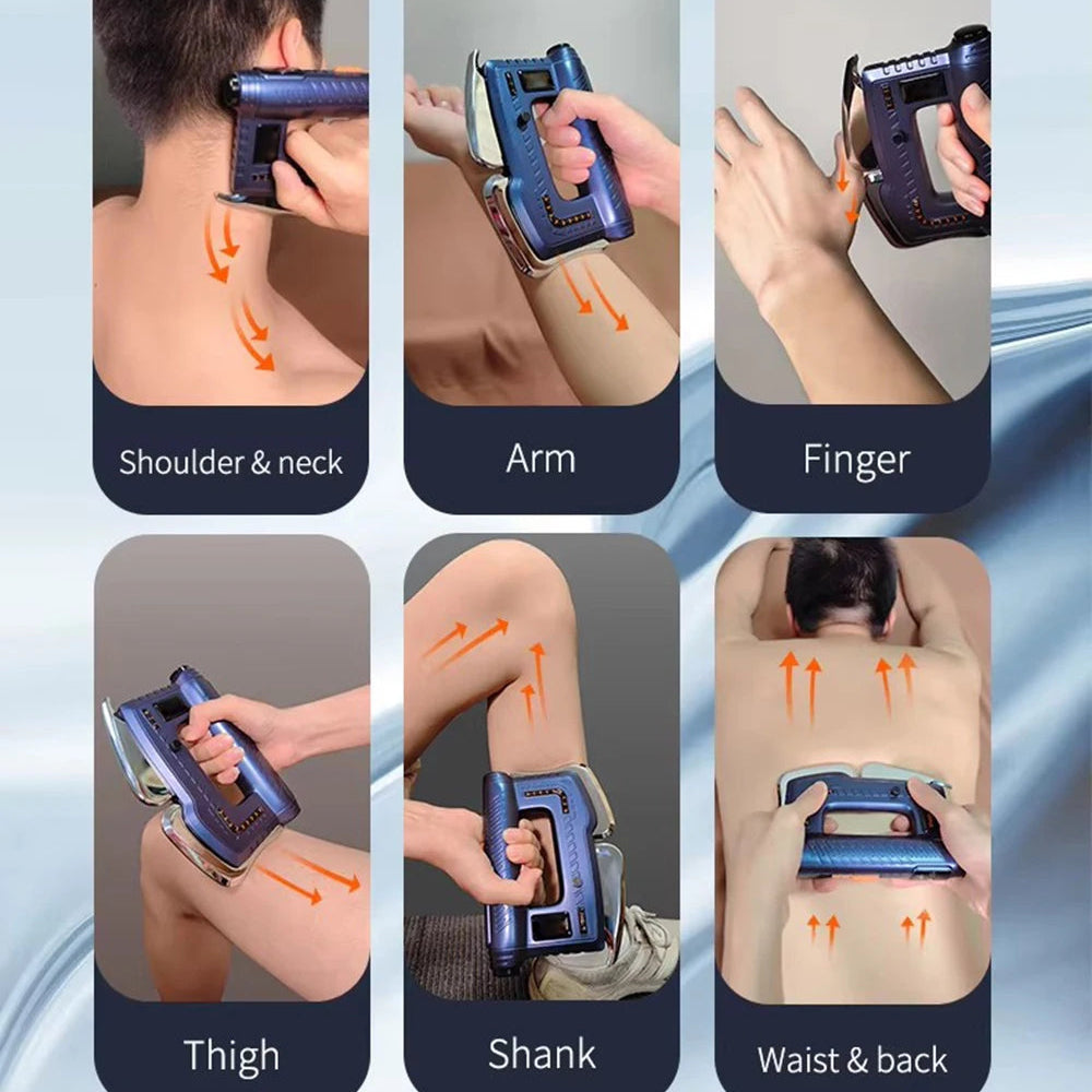 Electric Gua Sha Body Massager with Heat, EMS and USB-C Charging