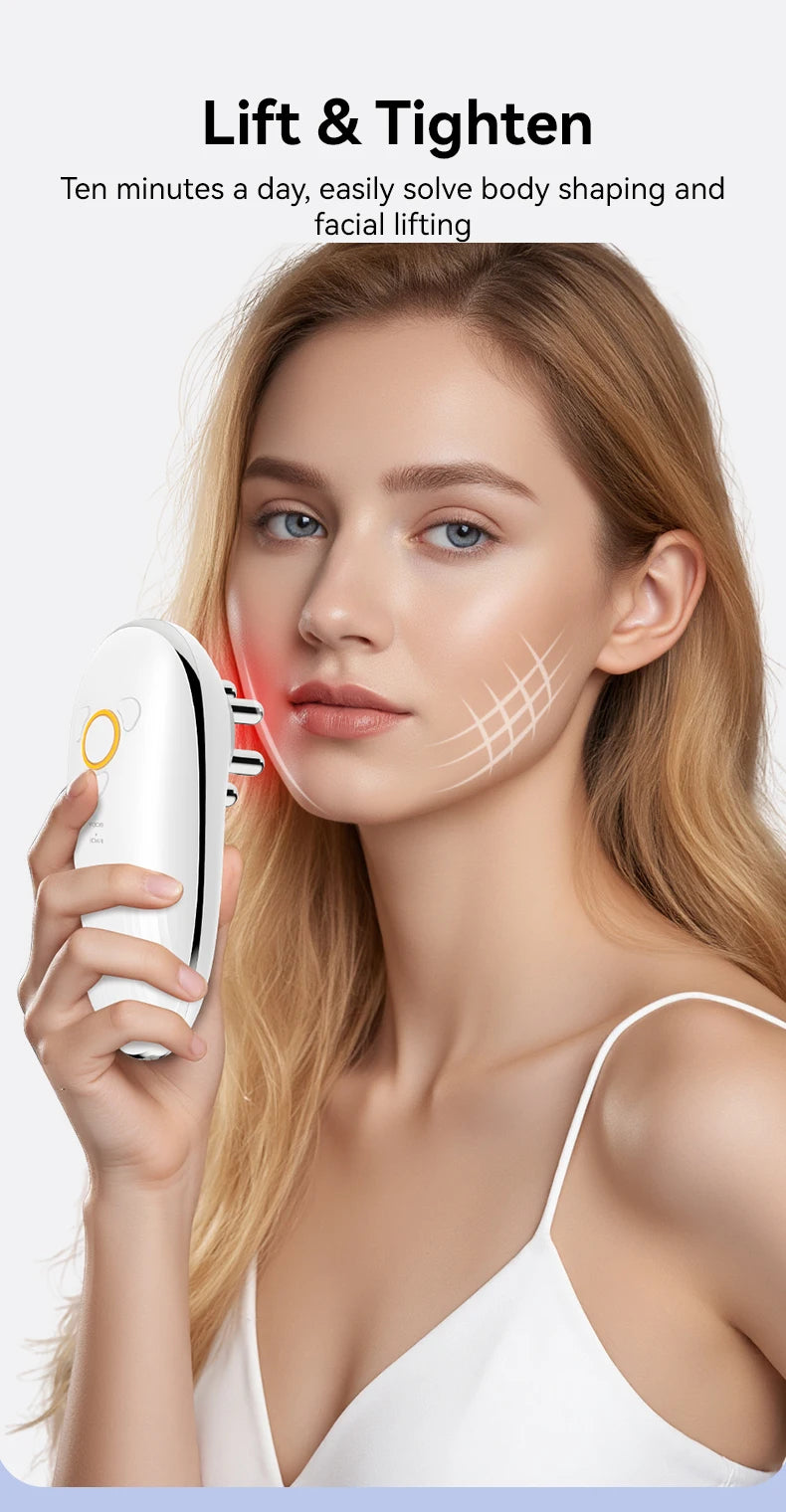 EMS Cupping Massager | Electric Face and Body Sculpting Massager with Suction, Gua Sha & Adjustable Intensity