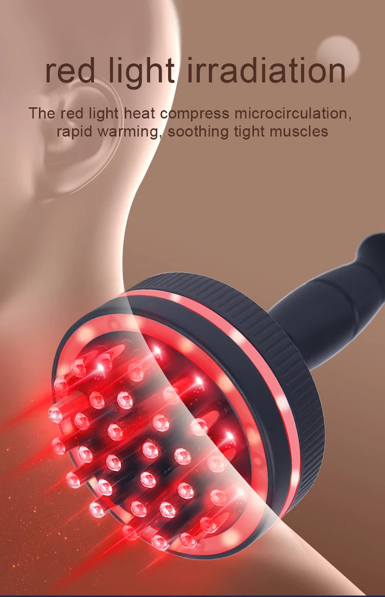 Electric Gua Sha Massager with Heat | Microcurrent Body Massage Brush for Back, Arms, Legs & Muscle Relaxation
