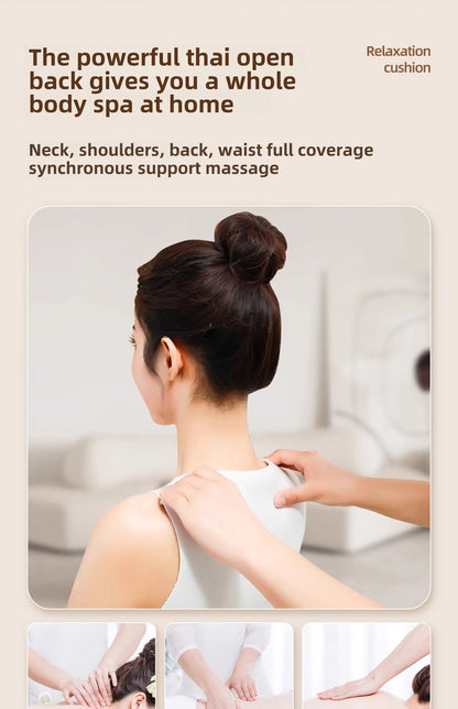 Shiatsu Neck and Back Massager with Heat | Deep Kneading Massage Pillow for Neck, Shoulders & Lower Back