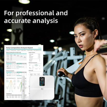 8-Electrode Smart Body Fat Scale with Segmental BIA | 20 Metrics, Color Display, Fitdays App, 24 Users & 400 lb Capacity