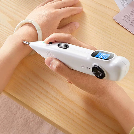 Electronic Acupuncture Pen with Auto Acupoint Detection | Needle-Free Pulse Stimulation, 9 Intensity Levels, 2 Probes & USB Rechargeable