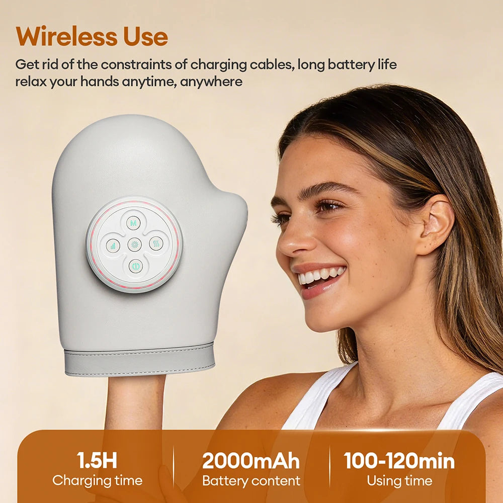 Hand Massager with Heat | Electric Air Compression Hand Massager for Fingers, Palms, Wrists & Arthritis Relief