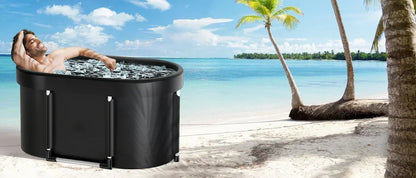 Ice Bath Tub | Foldable Cold Plunge Tub for Adults, Portable Recovery Bath for Home, Outdoor & Post-Workout Use