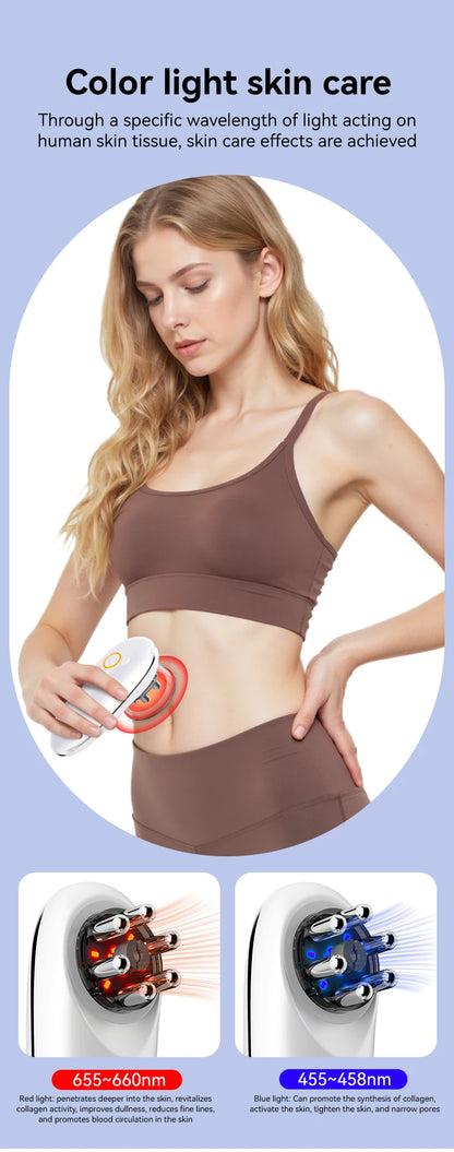 EMS Cupping Massager | Electric Face and Body Sculpting Massager with Suction, Gua Sha & Adjustable Intensity