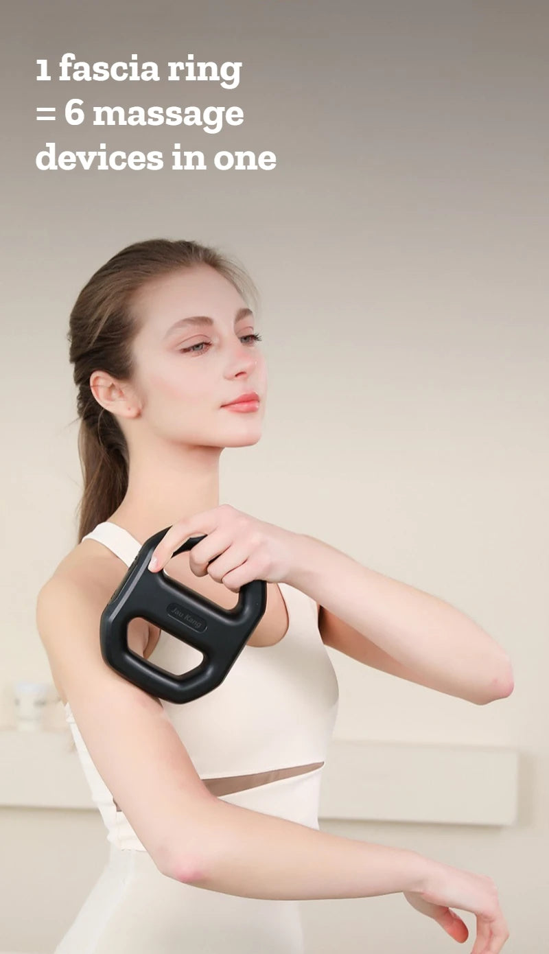Fascia Massager Ring | Mini Vibration Muscle Massager for Tight Fascia, Muscle Tension & Portable Pain Relief