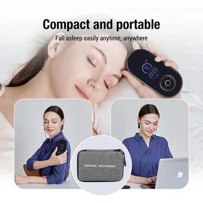 CES Sleep Aid Device | Cranial Electrotherapy Ear Clip Relaxation Device with 9 Intensities & USB-C Charging
