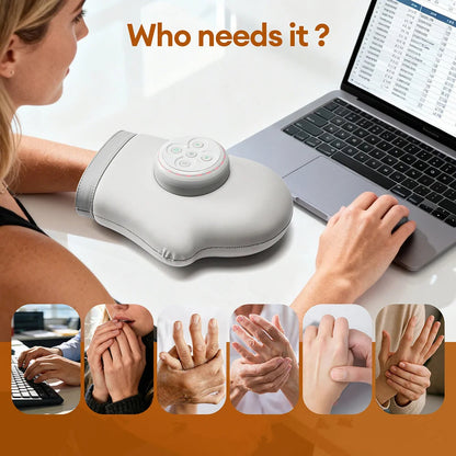 Hand Massager with Heat | Electric Air Compression Hand Massager for Fingers, Palms, Wrists & Arthritis Relief