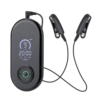 CES Sleep Aid Device | Cranial Electrotherapy Ear Clip Relaxation Device with 9 Intensities & USB-C Charging
