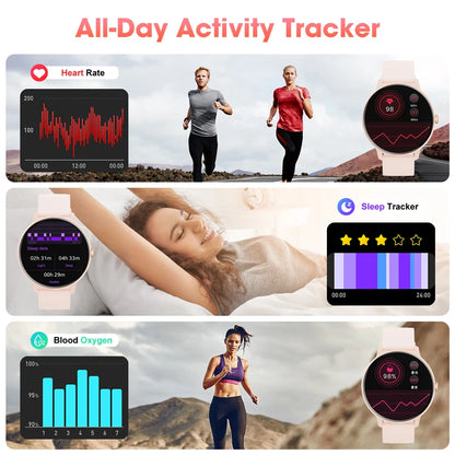 Smartwatch with Bluetooth Calling | Heart Rate & Sleep Tracker | 1.39” HD Screen | IP67 Waterproof | Compatible with Android & iOS