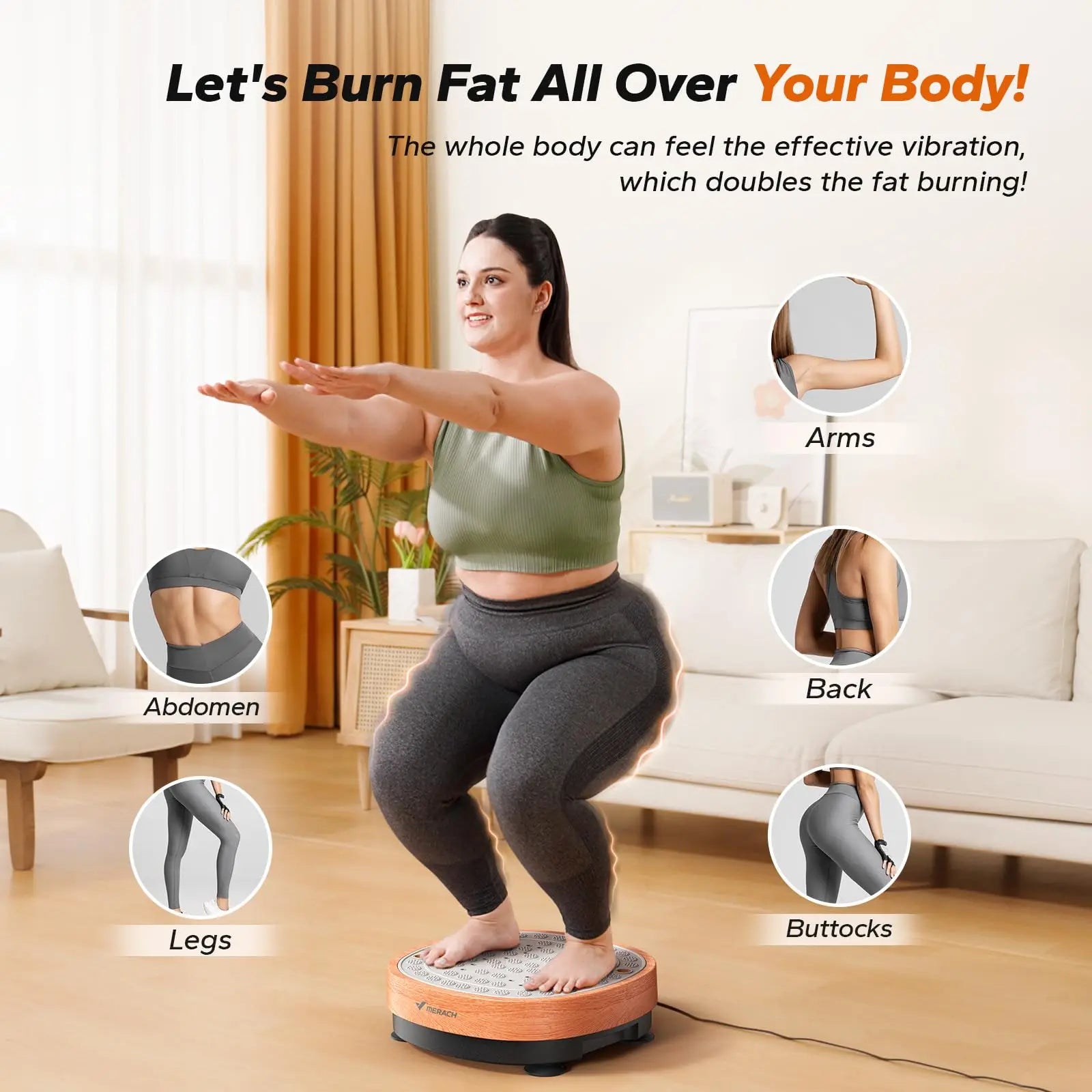 Vibration Plate Exercise Machine with Foot Massage | 99 Speeds, 9 Programs, 330 lb Capacity, Resistance Bands & Push-Up Bars