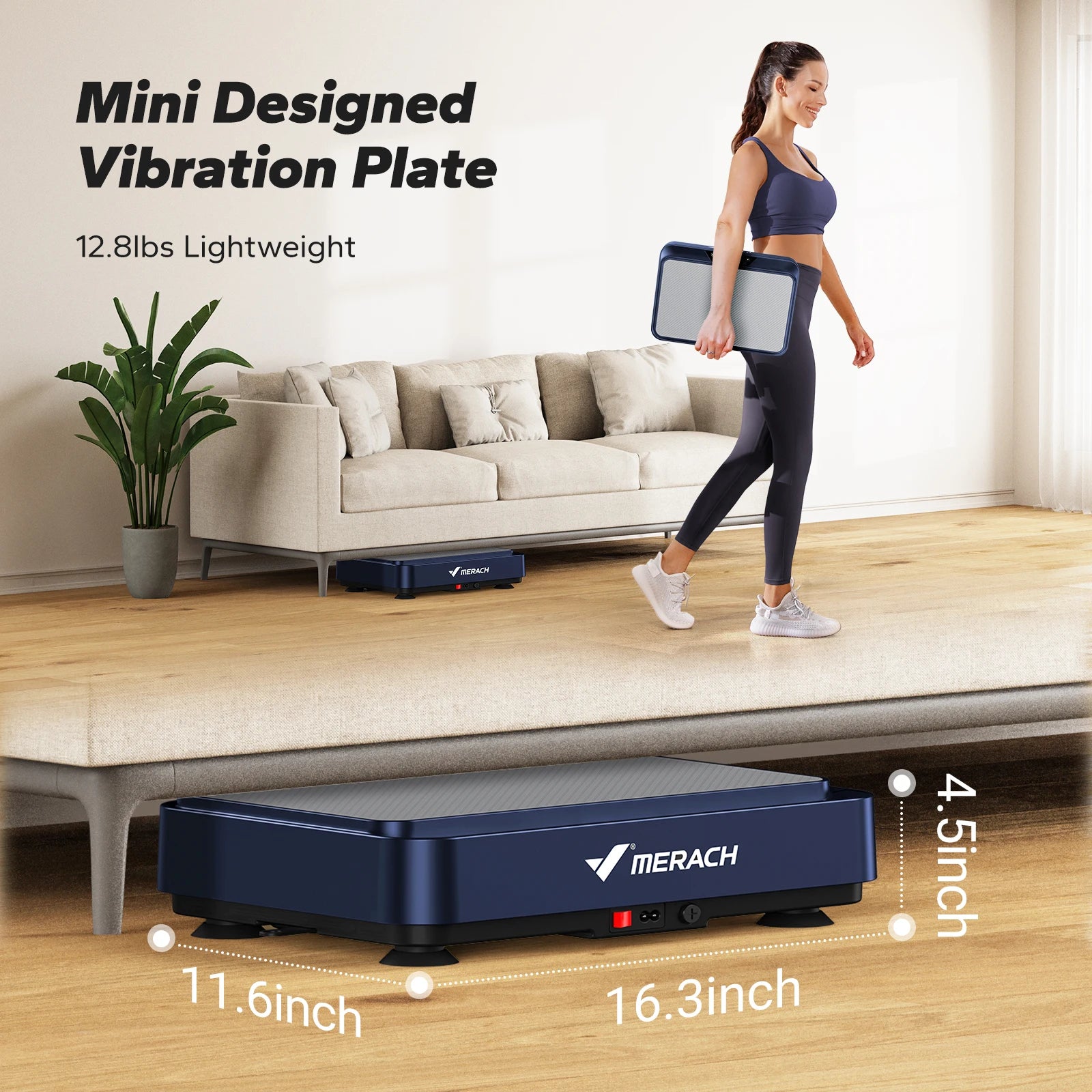 Vibration Plate Exercise Machine | 99 Speed Whole-Body Workout Platform | Lymphatic Drainage, Fat Burning & Pain Relief with Remote + Bands
