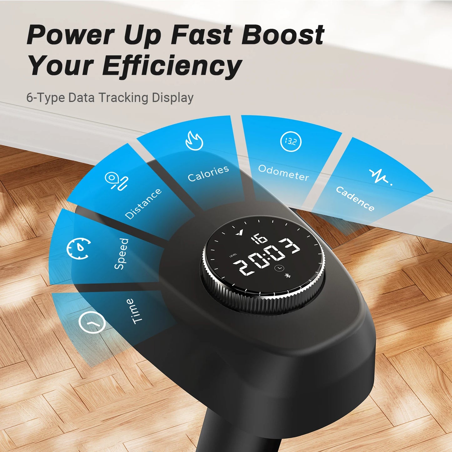 Smart Indoor Cycling Bike with 15 lb Flywheel | Quiet Belt Drive, Bluetooth App Sync, LED Monitor & 300 lb Capacity
