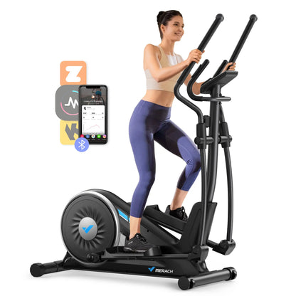 Magnetic Elliptical Machine with 16 Resistance Levels | 15.5-Inch Stride, App Connectivity, 350 lb Capacity & Quiet Rear Drive
