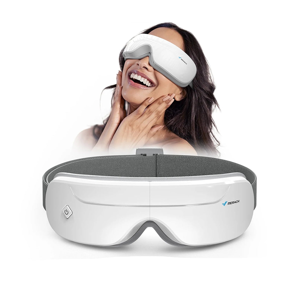 Heated Eye Massager with Air Pressure, Bluetooth Audio and Foldable Design