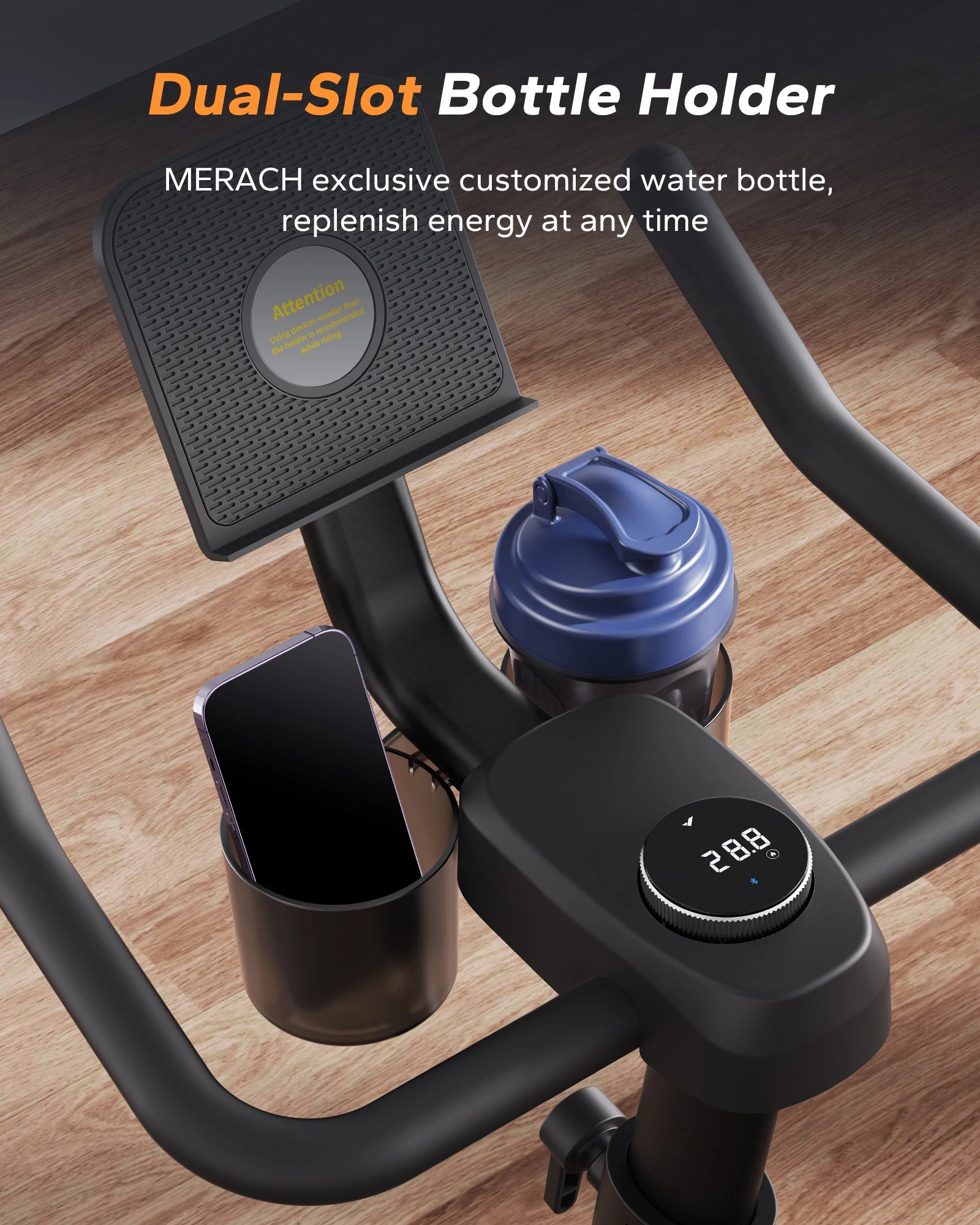 Magnetic Exercise Bike with App Connectivity | Quiet Belt Drive, LED Monitor, Adjustable Seat and Handlebars & 300 lb Capacity