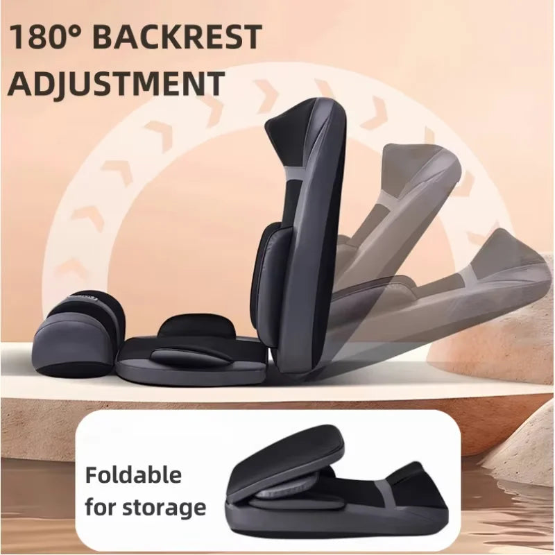 Full Body Massage Cushion with Heat | 8D Kneading Neck-to-Foot Massager with Reclining Backrest & Foot Unit