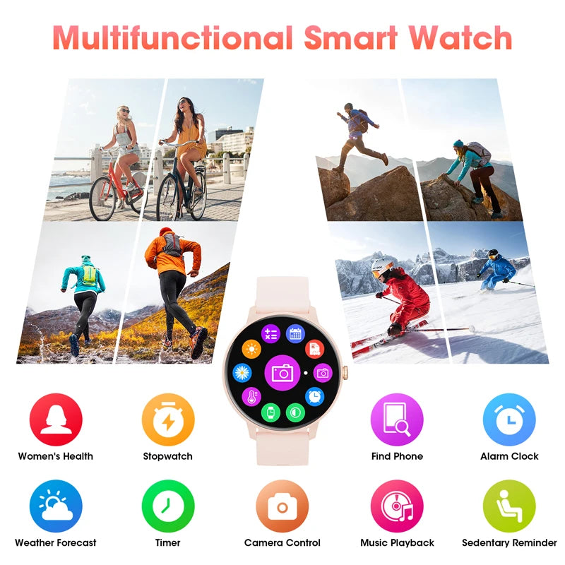 Smartwatch with Bluetooth Calling | Heart Rate & Sleep Tracker | 1.39” HD Screen | IP67 Waterproof | Compatible with Android & iOS